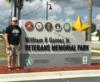 Dave Madaras in front of Park sign